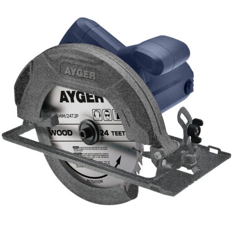 Дисковая пила AYGER, 1500 Вт, 165 мм, 5000 об/мин, AR1500