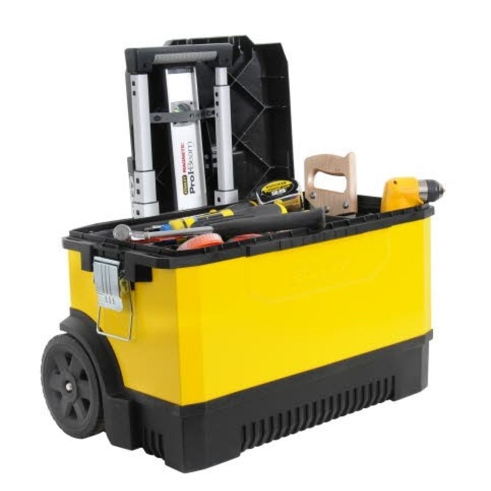 Ящик с колесами металлопластмассовый желтый STANLEY 1-95-827