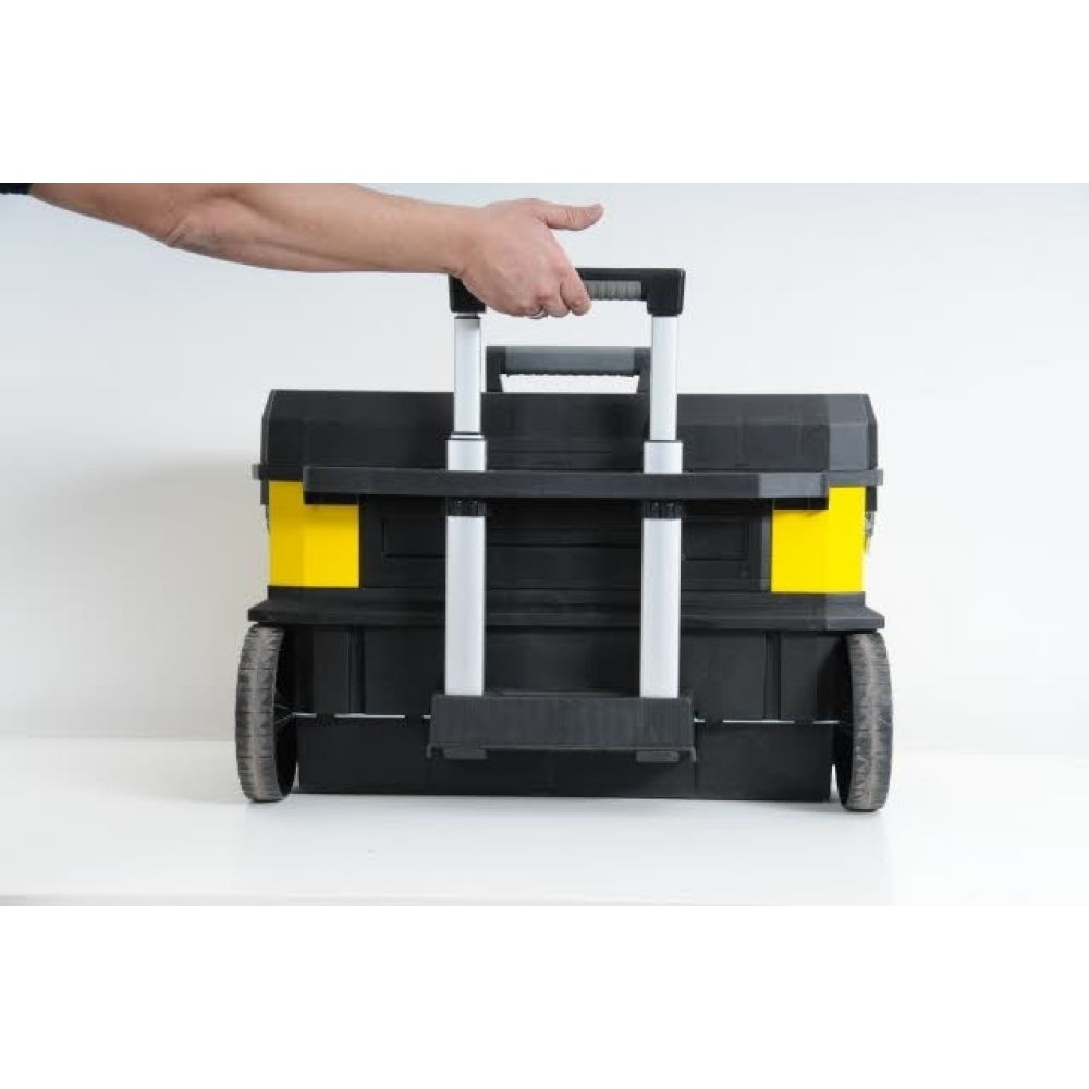 Ящик с колесами металлопластмассовый желтый STANLEY 1-95-827