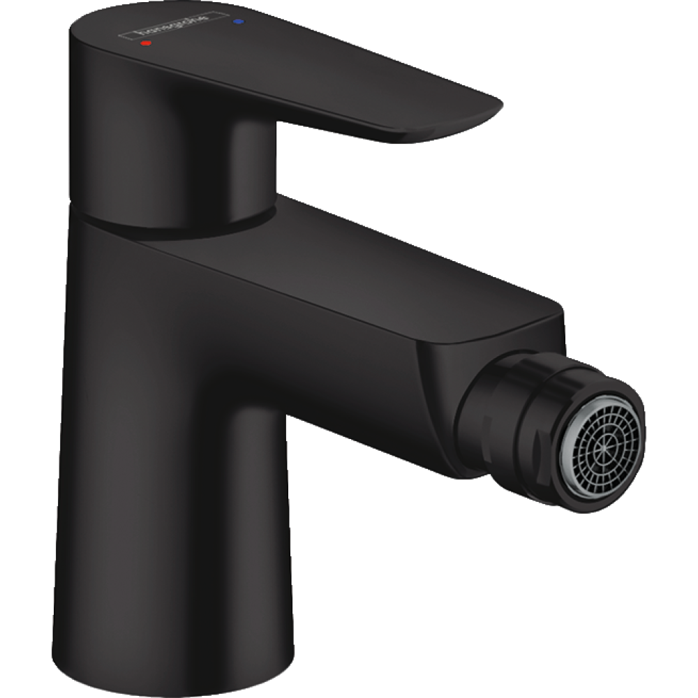 Смеситель для биде hansgrohe Talis E со сливным гарнитуром 71720670, матовый черный