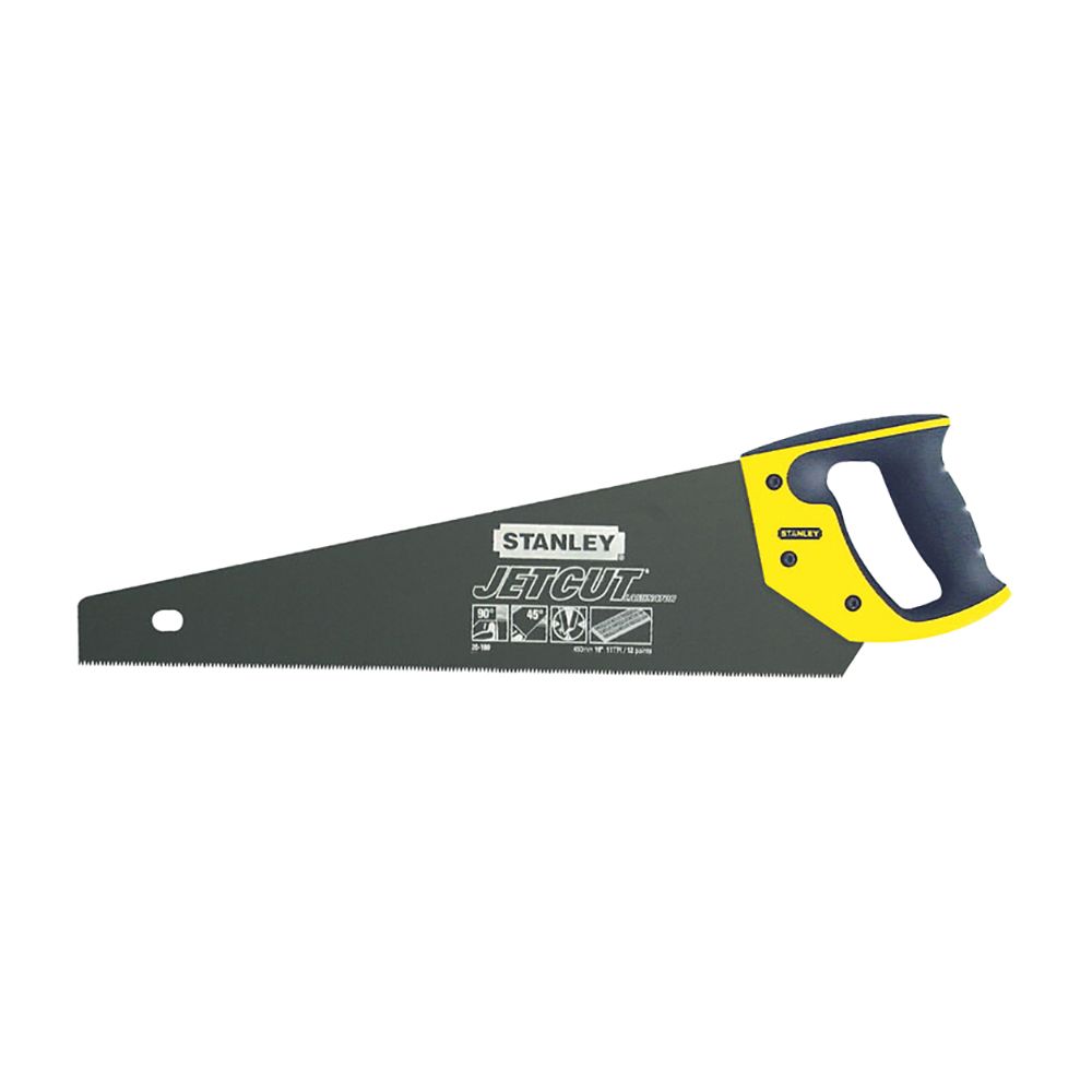 Ножовка по дереву Jet-Cut Laminator для ламинатных панелей с закаленным мелким зубом STANLEY 2-20-180, 11х450 мм