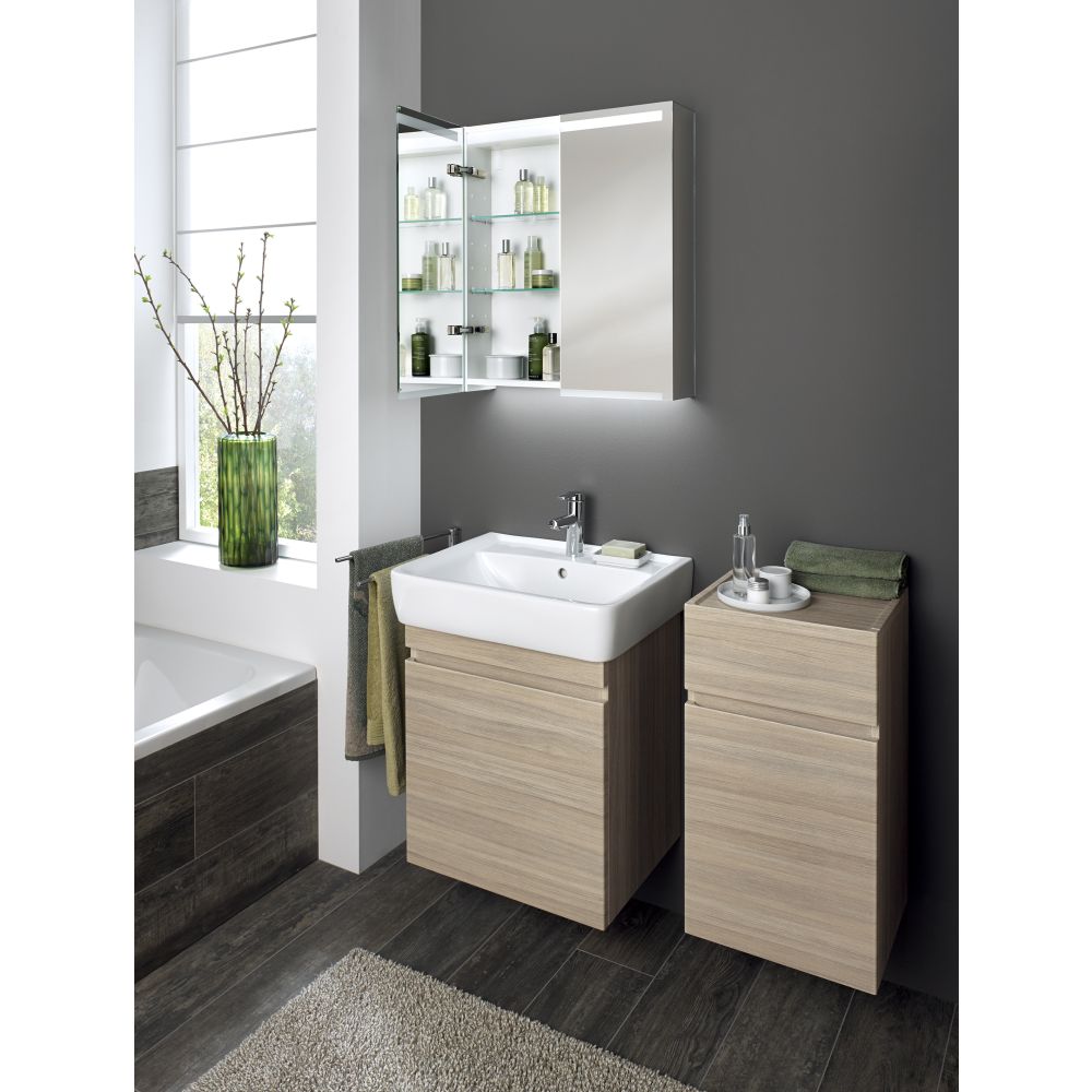 Зеркальный шкаф Geberit Option 75 см, хром, 500.205.00.1