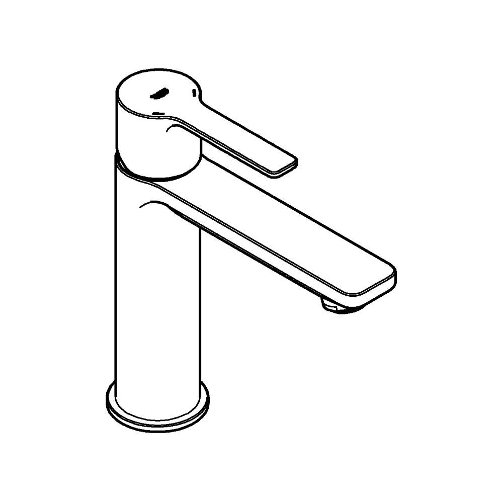 Смеситель для раковины GROHE Lineare, S-size, хром (23106001)