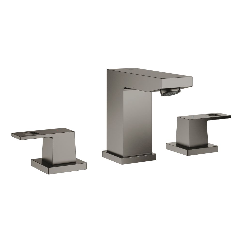 Смеситель для раковины GROHE Eurocube на 3 отверстия, темный графит матовый (20351AL0)