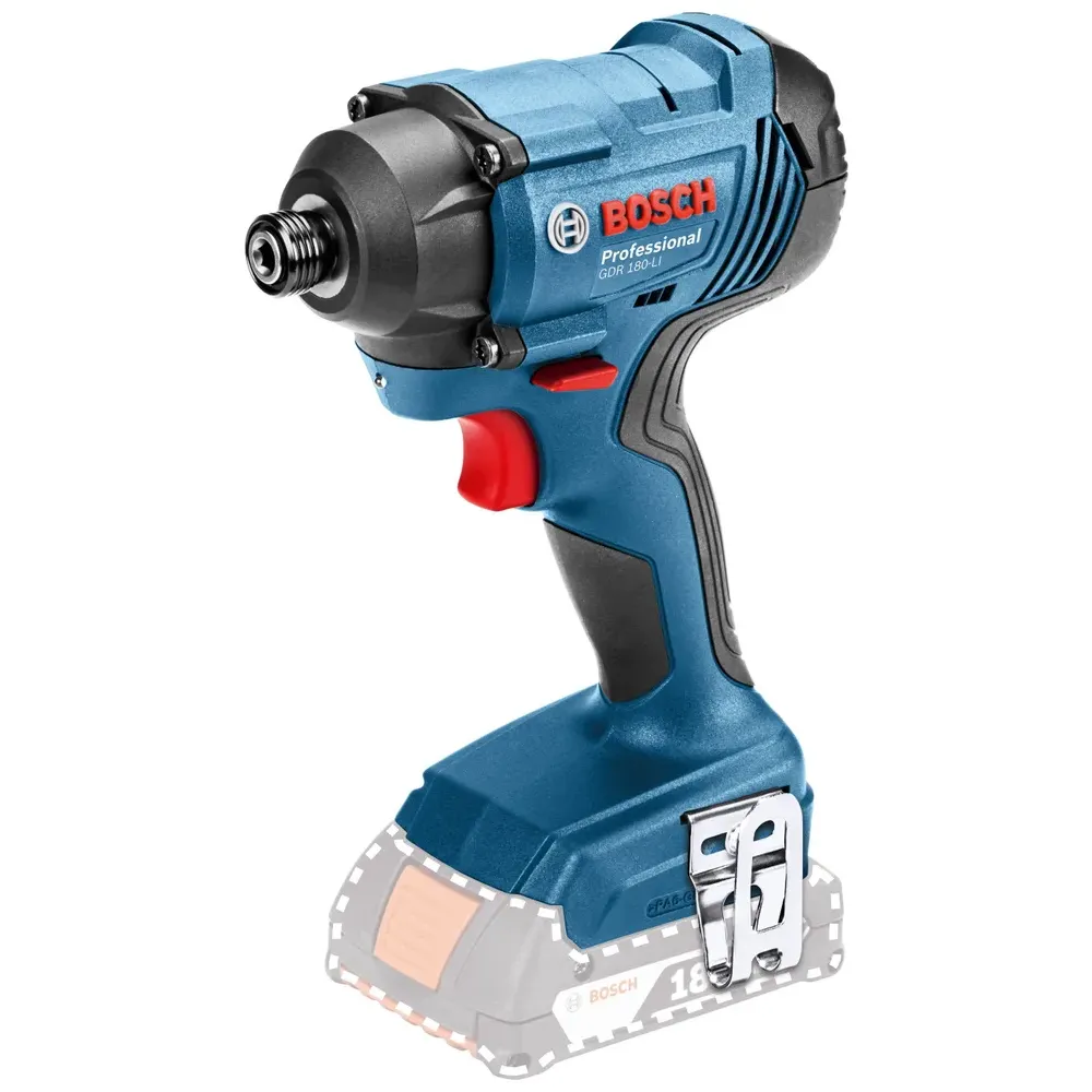 Аккумуляторный ударный винтоверт Bosch GDR 180-LI, 18 В, 160 Нм, 3600 уд/мин, без АКБ и ЗУ (0.601.9G5.124)
