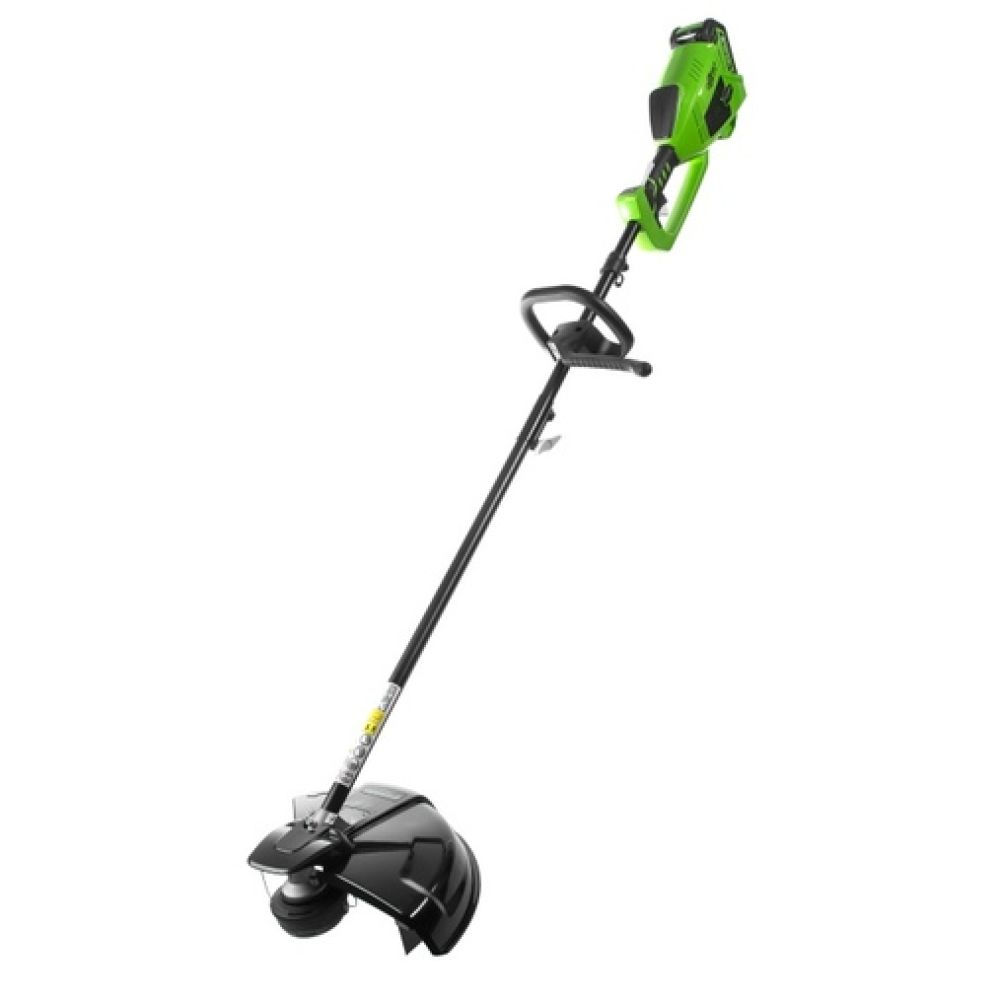Триммер аккумуляторный Greenworks, 40V, 40 см, бесщеточный, с 1хАКБ 4Ач и ЗУ, 2105707UB