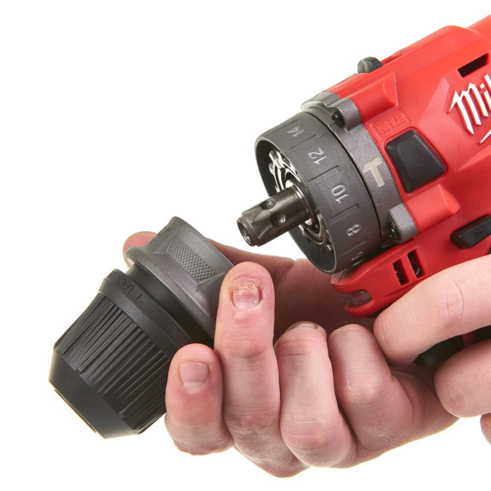 Субкомпактная ударная дрель MILWAUKEE M12 FUEL FPDXKIT-202X, кейс, 12 В, 2 АКБ 2 Ач, 4933464138