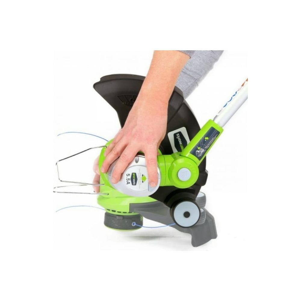 Триммер электрический Greenworks Deluxe, 500 Вт, 30 см, 21277