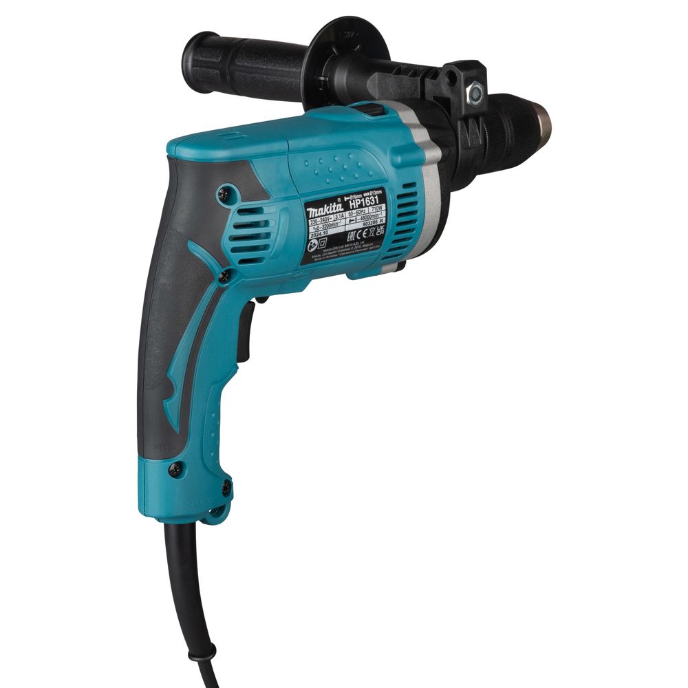Ударная дрель Makita HP1631K, 710 Вт, 3200 об/мин, 48000 уд/мин