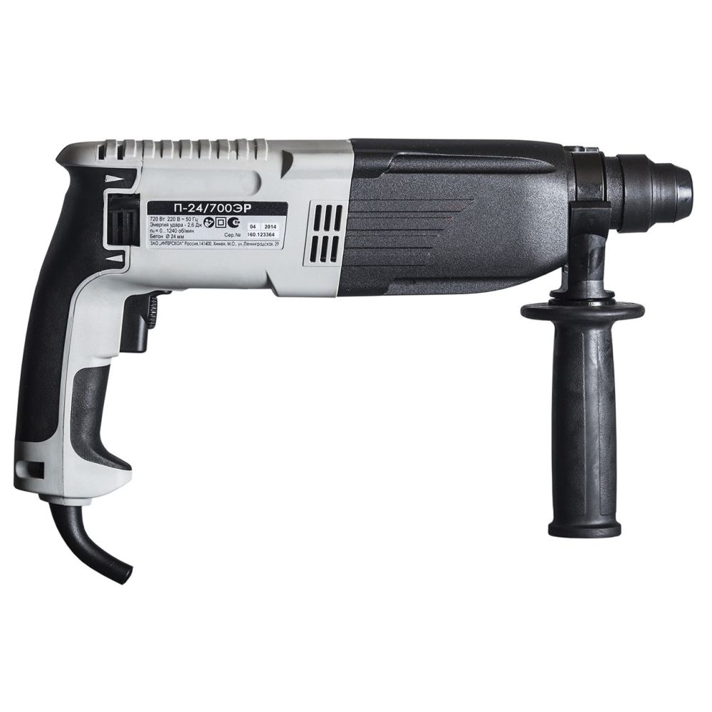 Перфоратор ИНТЕРСКОЛ П-24/700ЭР, 720 Вт, 2.6 Дж, 5080 уд/мин (160.1.0.00)