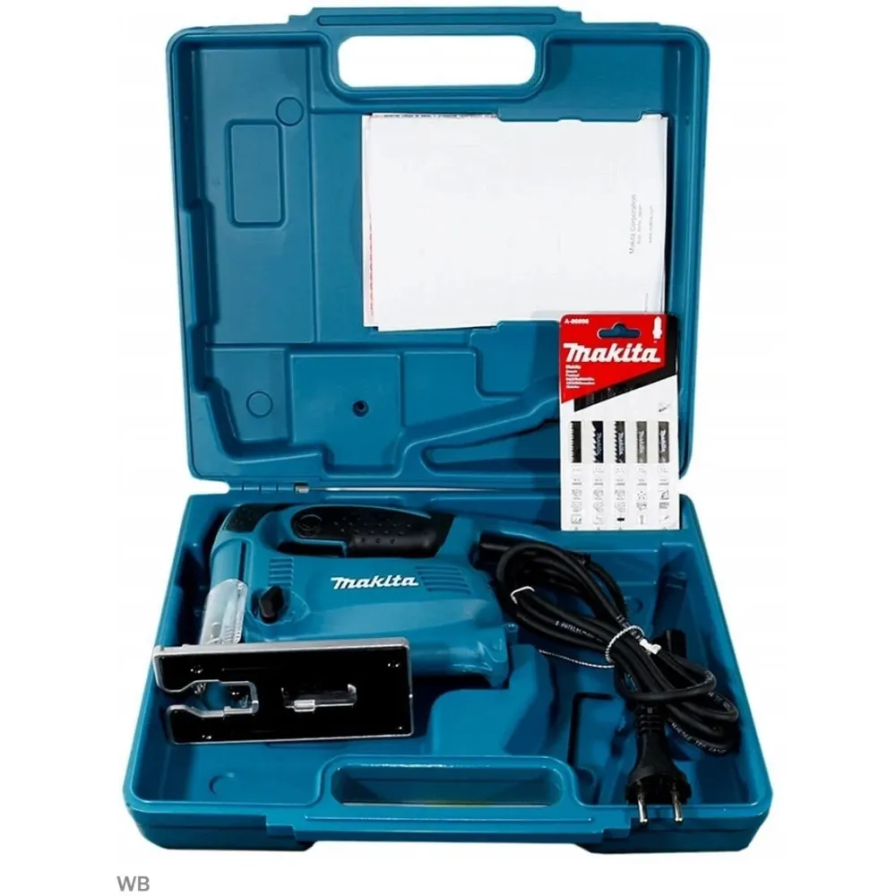 Лобзик Makita 4329KX1, 450 Вт, 3100 ход/мин, 18 мм