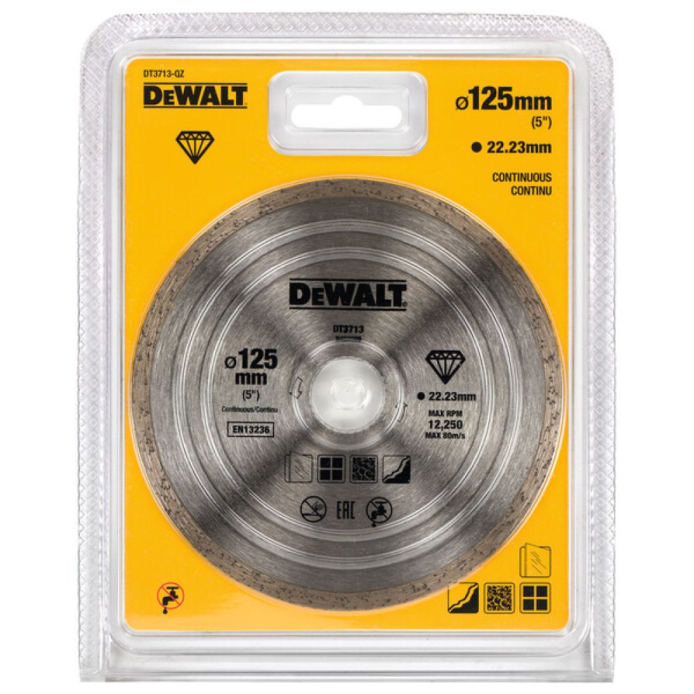 Диск алмазный DEWALT DT3713, 125х22.23 мм (DT3713-QZ)