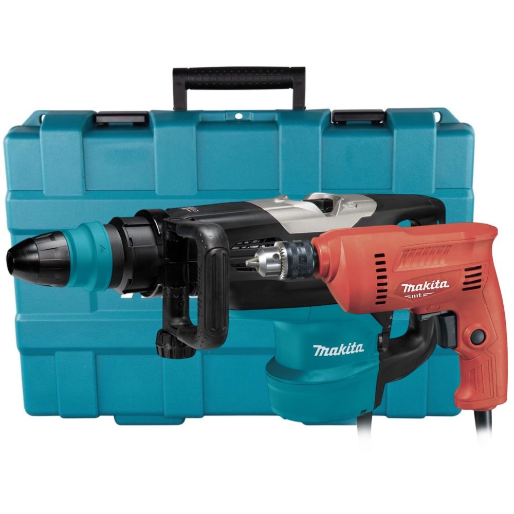 Набор электроинструмента Makita: дрель M0600 + перфоратор HR5202C, в кейсе (ACSET-23)