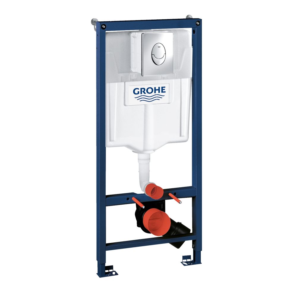 Система инсталляции для унитаза GROHE Rapid SL 3 в 1 с панелью смыва Skate Air, хром (39108000)