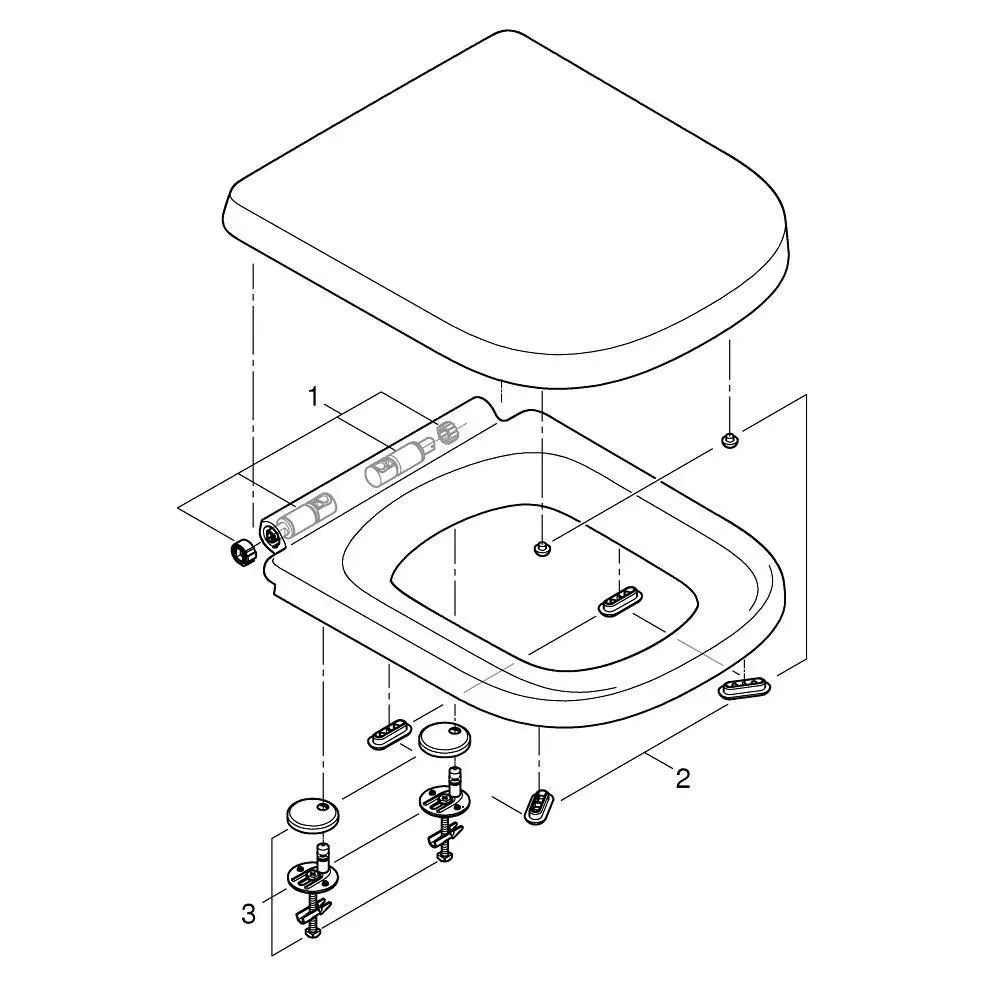 Сиденье для унитаза с микролифтом GROHE Euro Ceramic, альпин-белый (39330002)