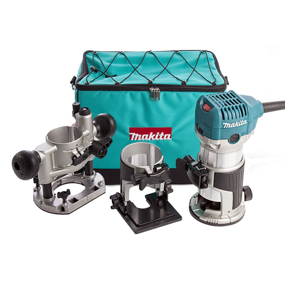Кромочный фрезер Makita RT0700CX2, 710 Вт, 30000 об/мин, в сумке