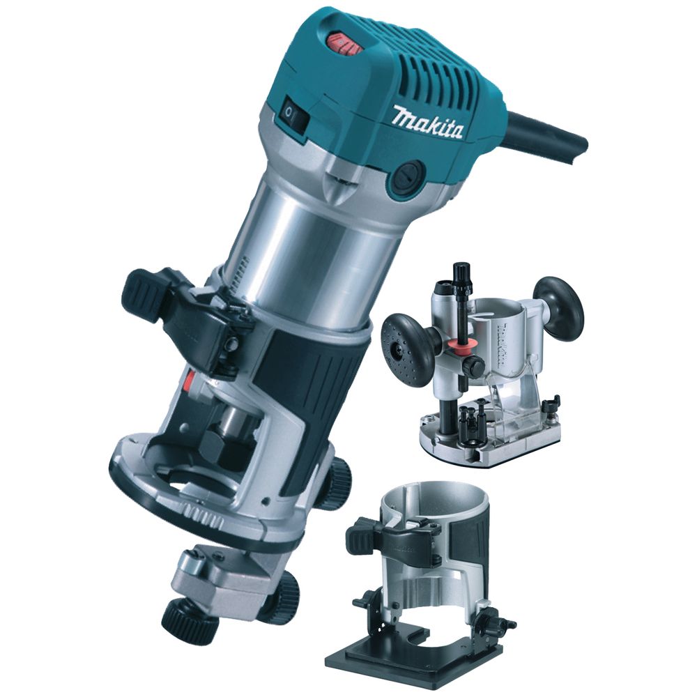 Кромочный фрезер Makita RT0700CX2, 710 Вт, 30000 об/мин, в сумке