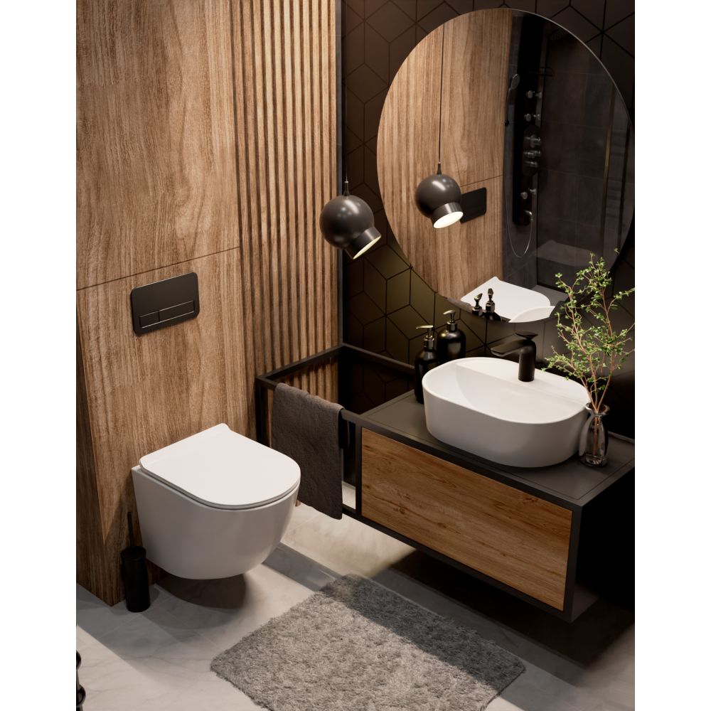 Комплект инсталляции GROHE NW0145/S с унитазом AQUAme AQM2002 и сиденьем с микролифтом (NW0182/S)