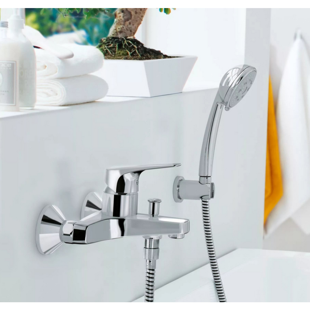 Смеситель для ванны GROHE BauFlow, хром (23601000)