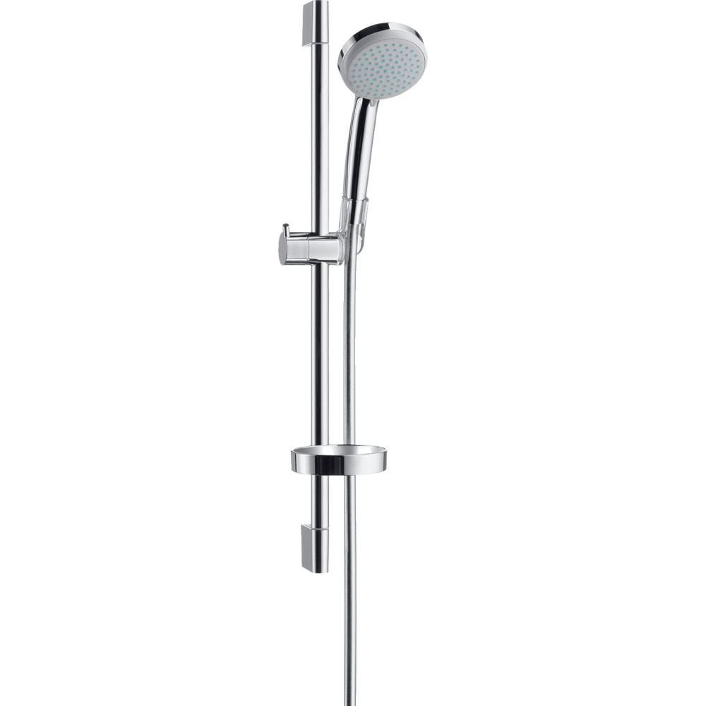 Душевой гарнитур hansgrohe Croma 100 4jet Vario со штангой 65 см и мыльницей 27772000, хром