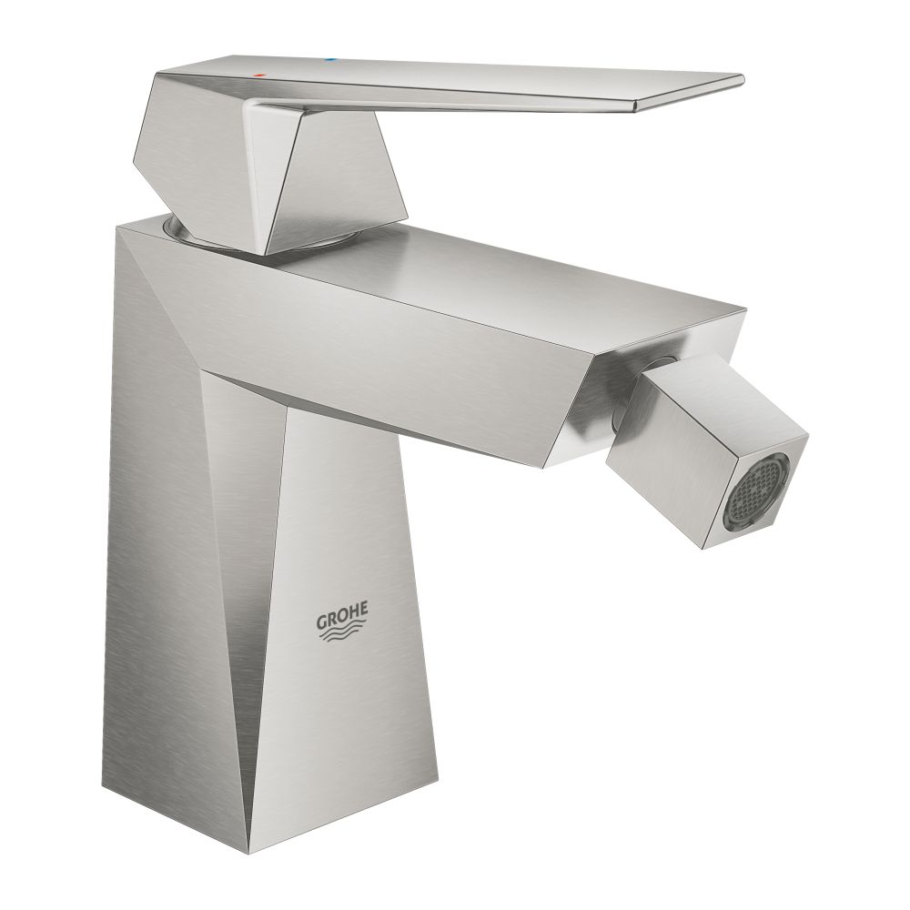 Смеситель для биде GROHE Allure Brilliant с донным клапаном, суперсталь (23117DC0)