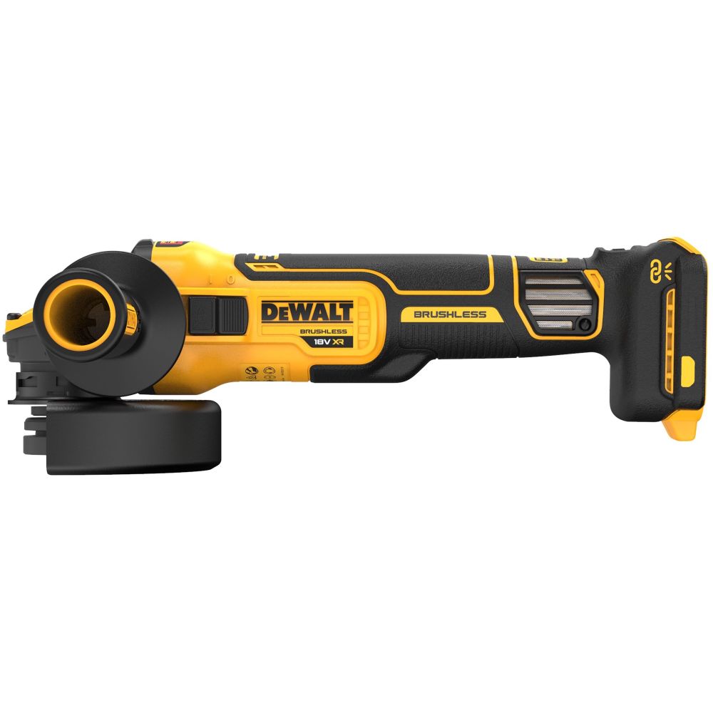 Аккумуляторная угловая шлифмашина DEWALT DCG409VST1, 18/54 В, 125 мм, 9000 об/мин, с АКБ 6 Ач и ЗУ, в кейсе TSTAK (DCG409VST1-QW)
