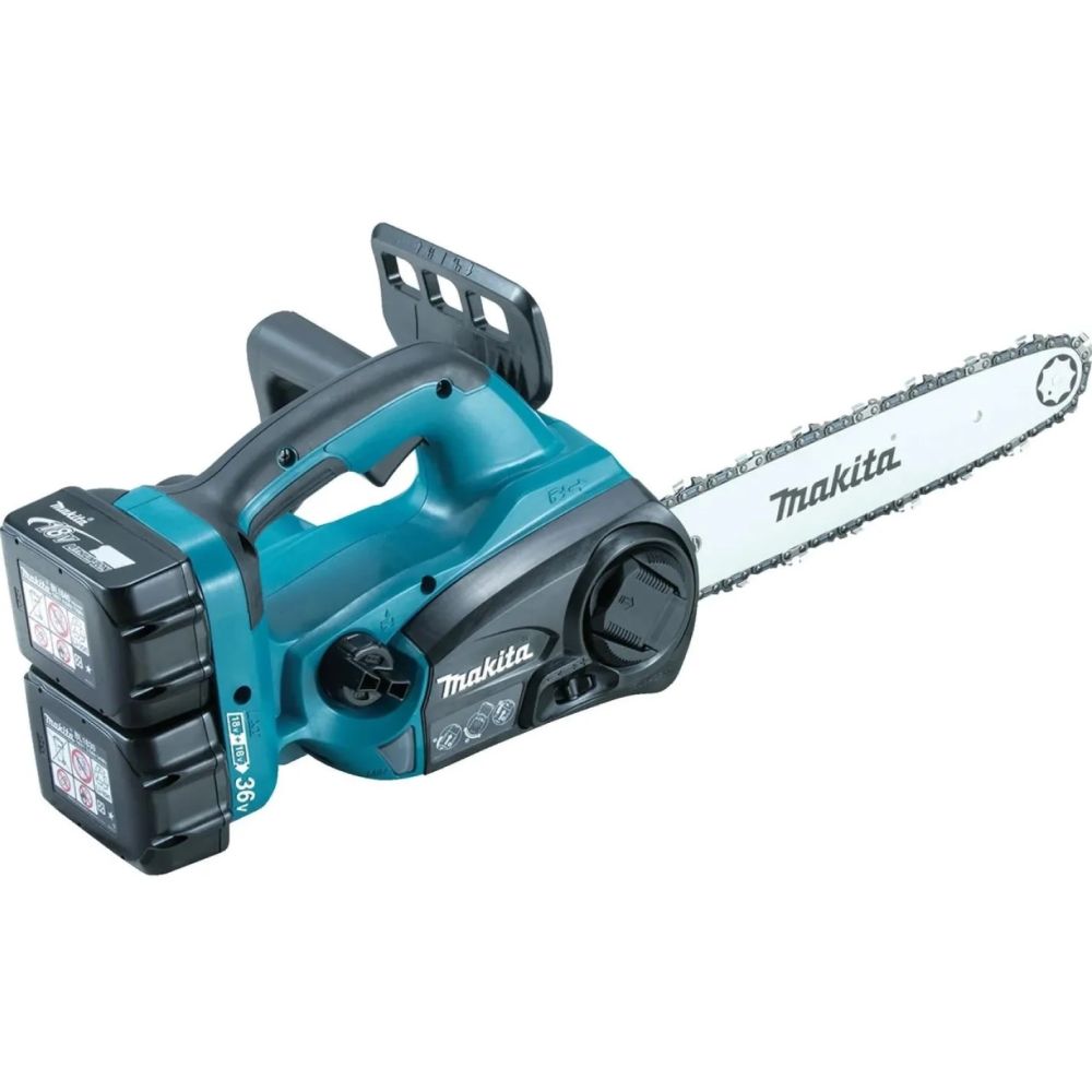 Аккумуляторная цепная пила Makita DUC302RF2, 2x18 В, 30 см, с 2 АКБ 3 Ач и ЗУ