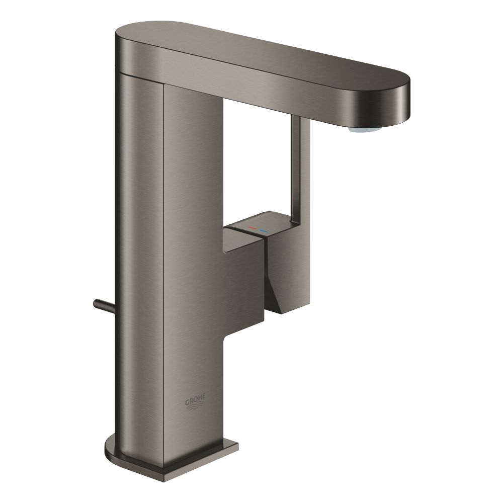 Смеситель для раковины GROHE Plus с донным клапаном, M-Size, темный графит матовый (23871AL3)