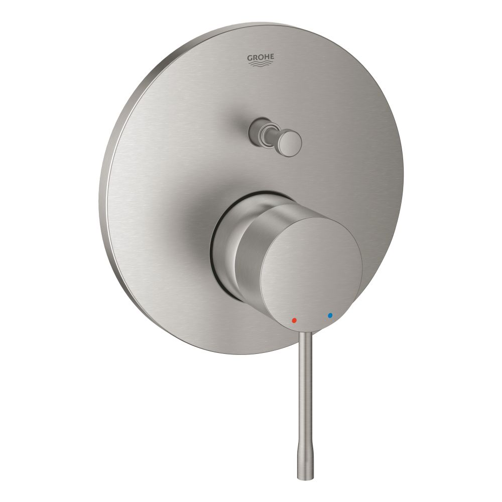 Внешняя часть смесителя для ванны GROHE Essence на 2 потребителя, суперсталь (24058DC1)