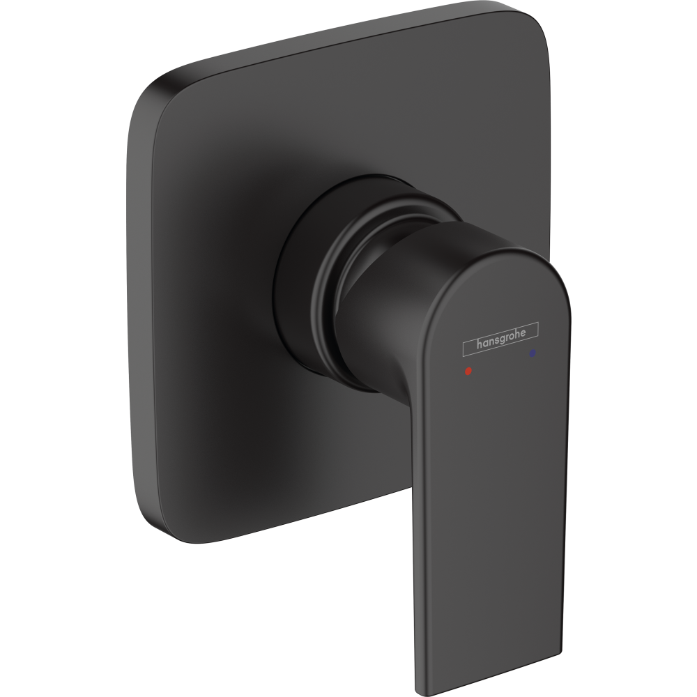 Внешняя часть смесителя для душа hansgrohe Vernis Shape скрытого монтажа 71658670, матовый черный