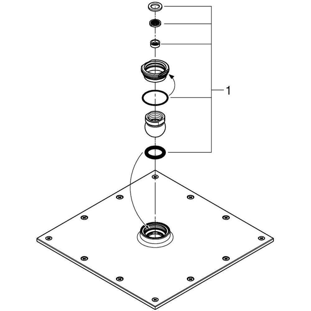 Верхний душ GROHE Rainshower Allure 230, 1 режим, хром (27479000)