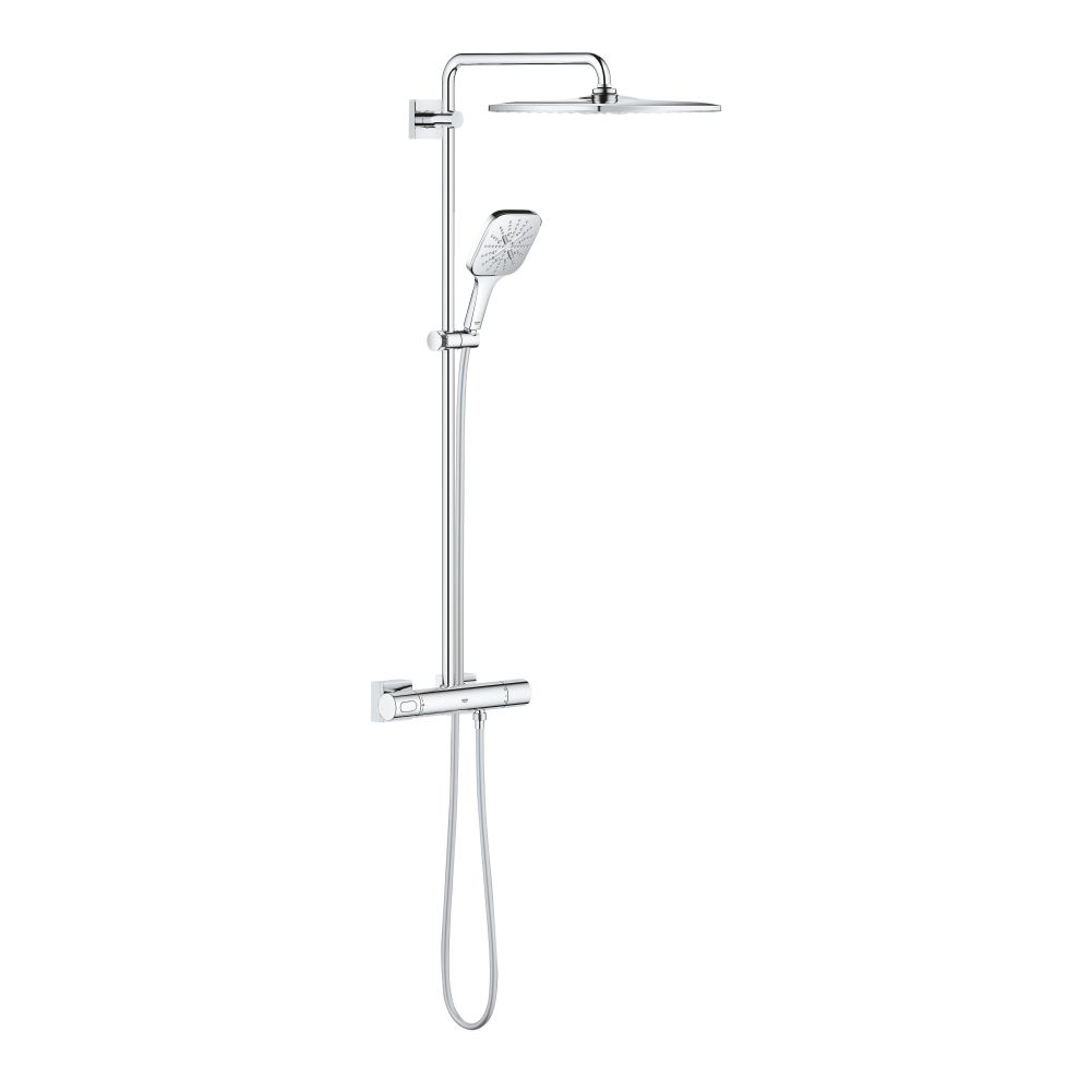 Душевая система GROHE Rainshower SmartActive 310 Cube с термостатом для душа, хром (26652000)