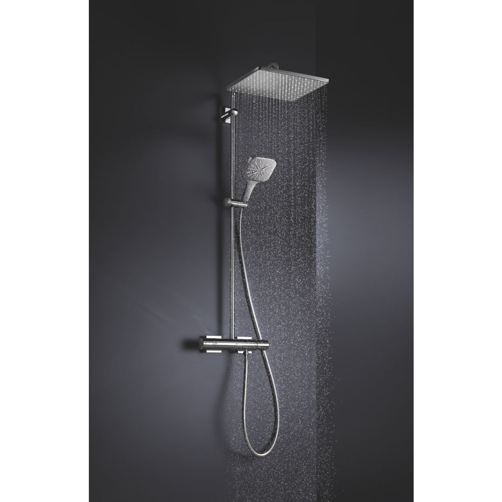 Душевая система GROHE Rainshower SmartActive 310 Cube с термостатом для душа, хром (26652000)