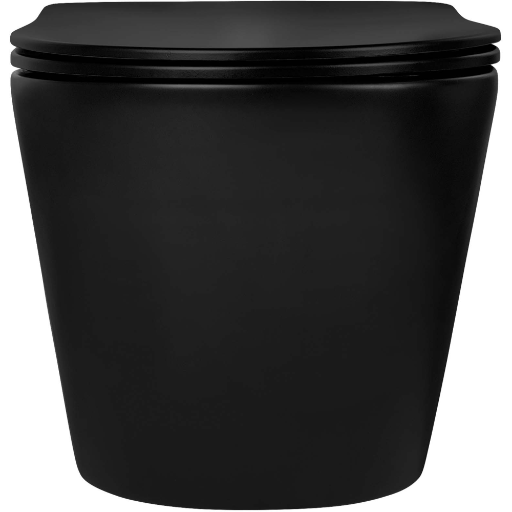 Унитаз Aquatek ВЕГА подвесной с сиденьем с микролифтом, матовый черный AQ1905-MB