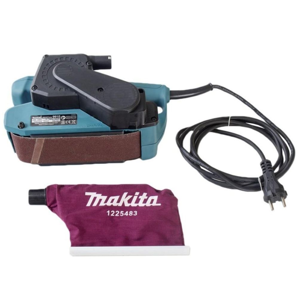Ленточная шлифовальная машина Makita 650 Вт, 76х457 мм, 270 м/мин, 9910K