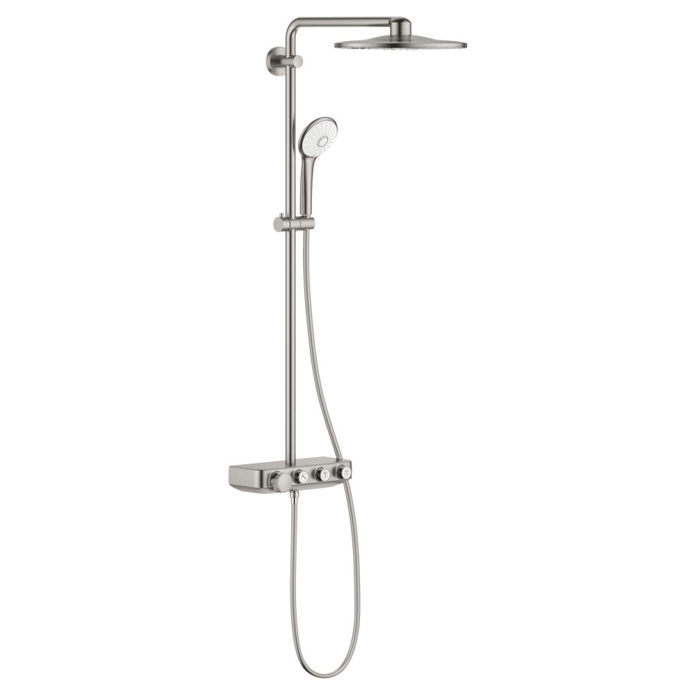 Душевая система с термостатом GROHE Euphoria SmartControl 310 DUO, суперсталь (26507DC0)