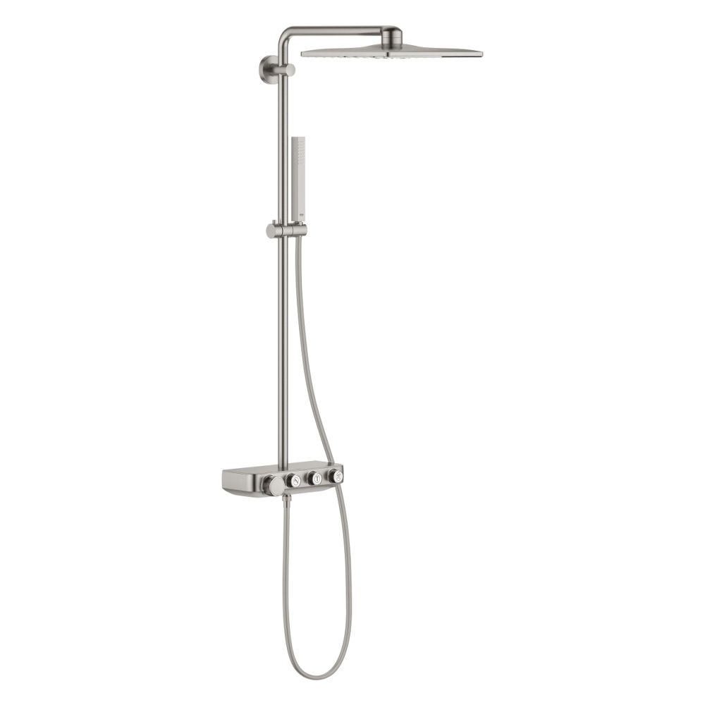 Душевая система с термостатом GROHE Euphoria SmartControl 310 DUO Cube, суперсталь (26508DC0)