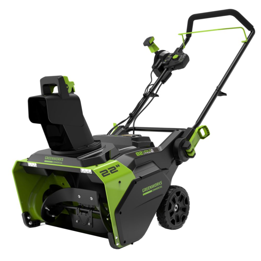 Снегоуборщик аккумуляторный Greenworks GD82ST, 82 В, 56 см (2602507)