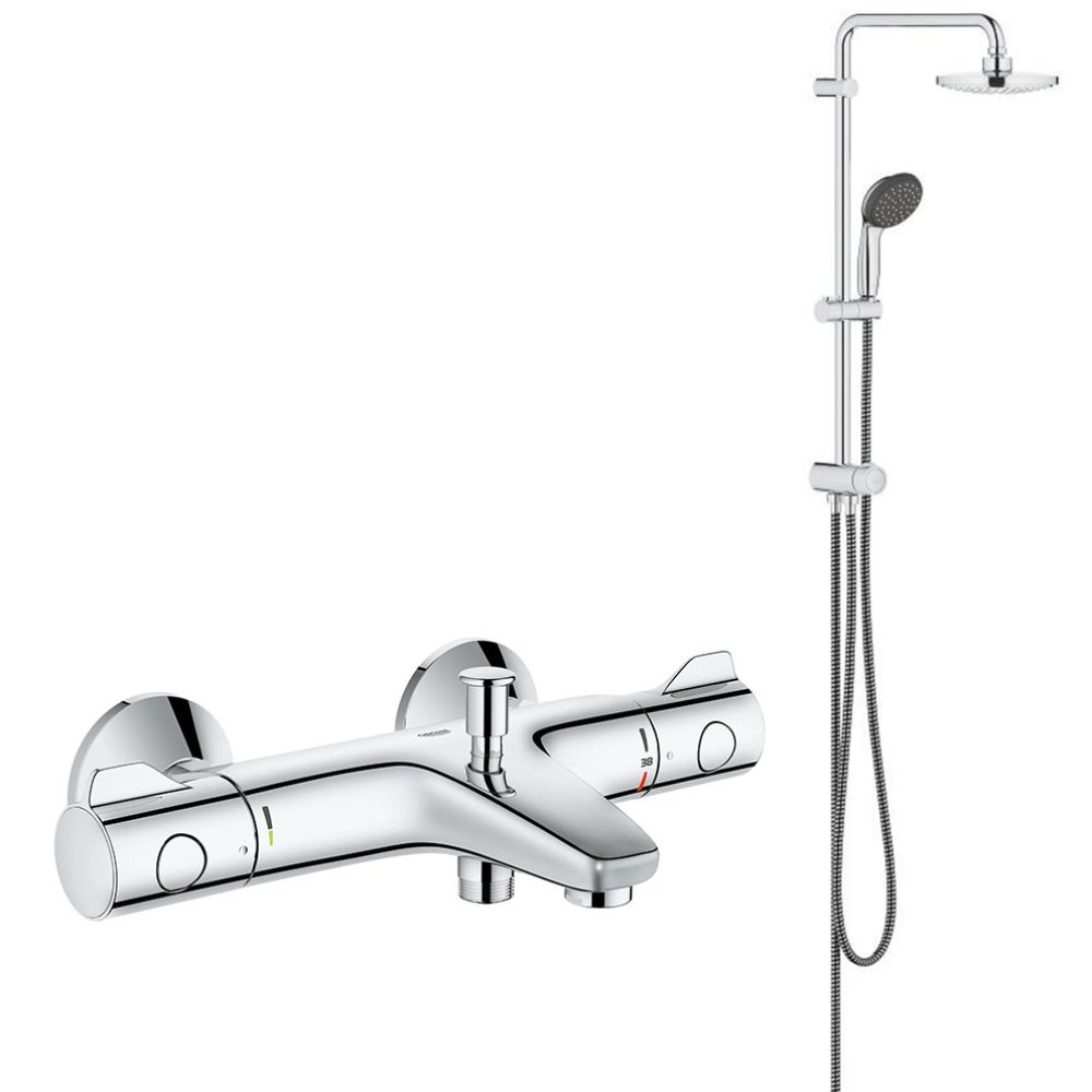 Душевая система Vitalio Start System 180 Flex с термостатом для ванны (NSB0158)