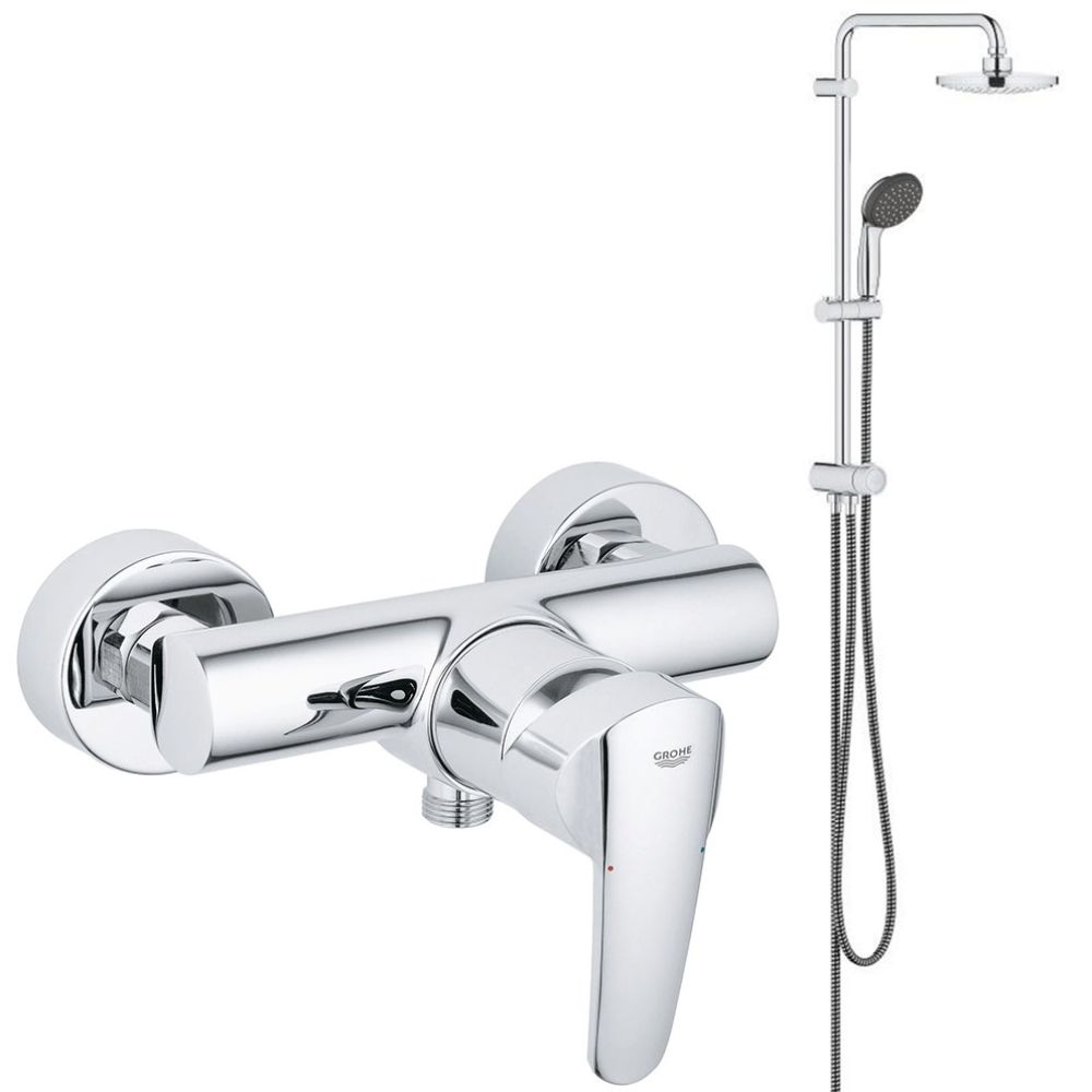 Душевой набор GROHE Vitalio Start System 180 Flex со смесителем для душа, хром (NSB0161)