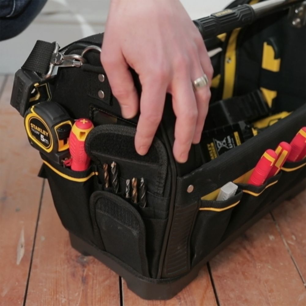 Сумка для инструмента FatMax Open Tote открытая с пластмассовым дном нейлоновая (518160) STANLEY 1-93-951, 18''/48х25х33 см