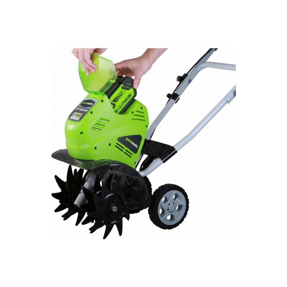 Аккумуляторный культиватор Greenworks, 40 В, 26 см, без АКБ и ЗУ, 27087