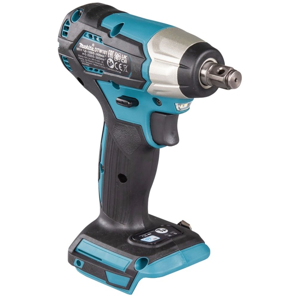 Аккумуляторный ударный гайковерт Makita DTW181, 18 В, 210 Нм, 3600 уд/мин, с АКБ 3 Ач и ЗУ (DTW181P1Z)