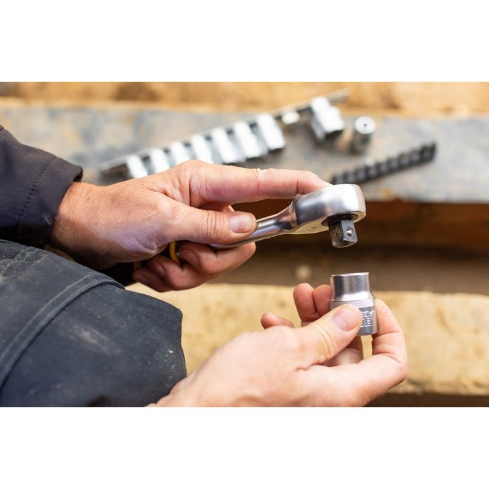 Набор из рукоятки с храповым механизмом FATMAX STANLEY T82681-0, 1/2"-120 зубцов, головок и бит