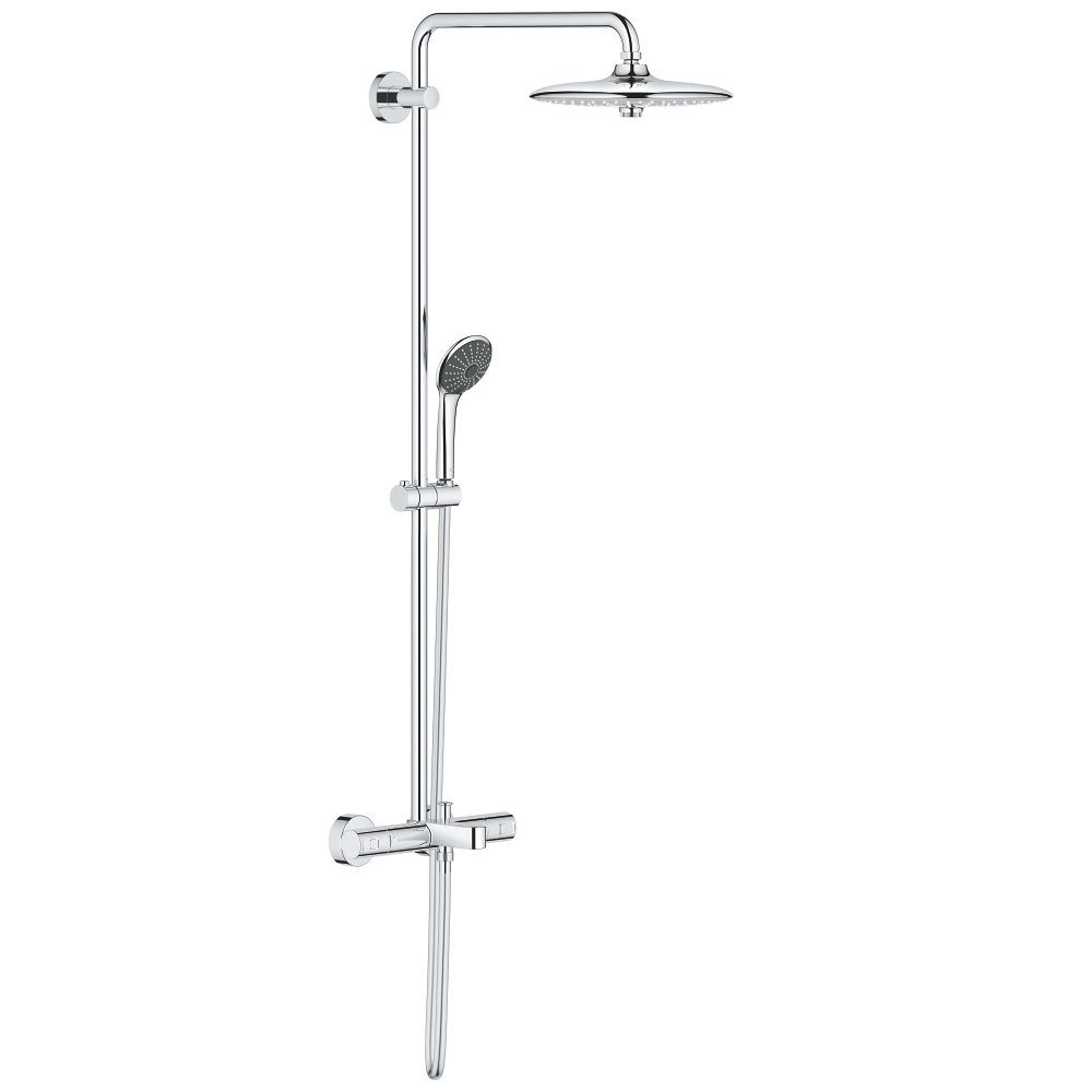 Душевая система GROHE Vitalio Joy 260 с термостатическим смесителем для ванны, хром (27860001)