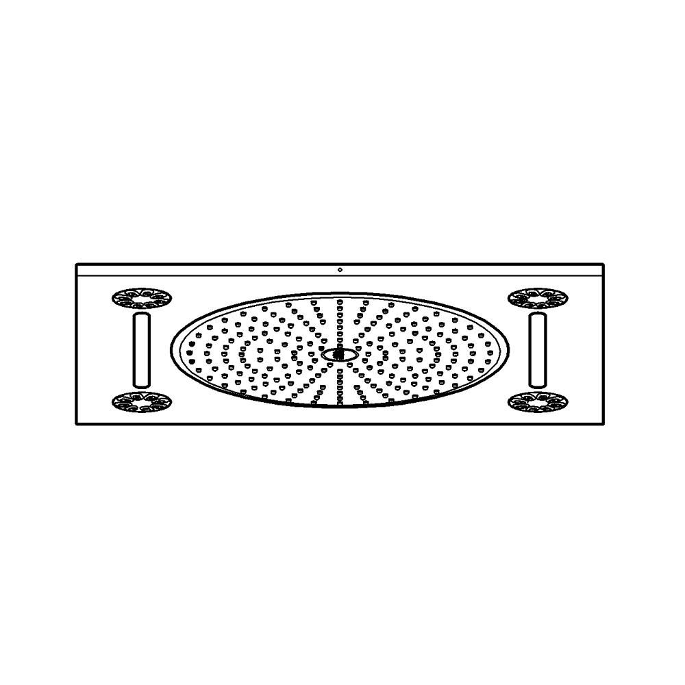 Потолочный душ с 3 режимами, GROHE Rainshower F-Series, хром, (27939001)