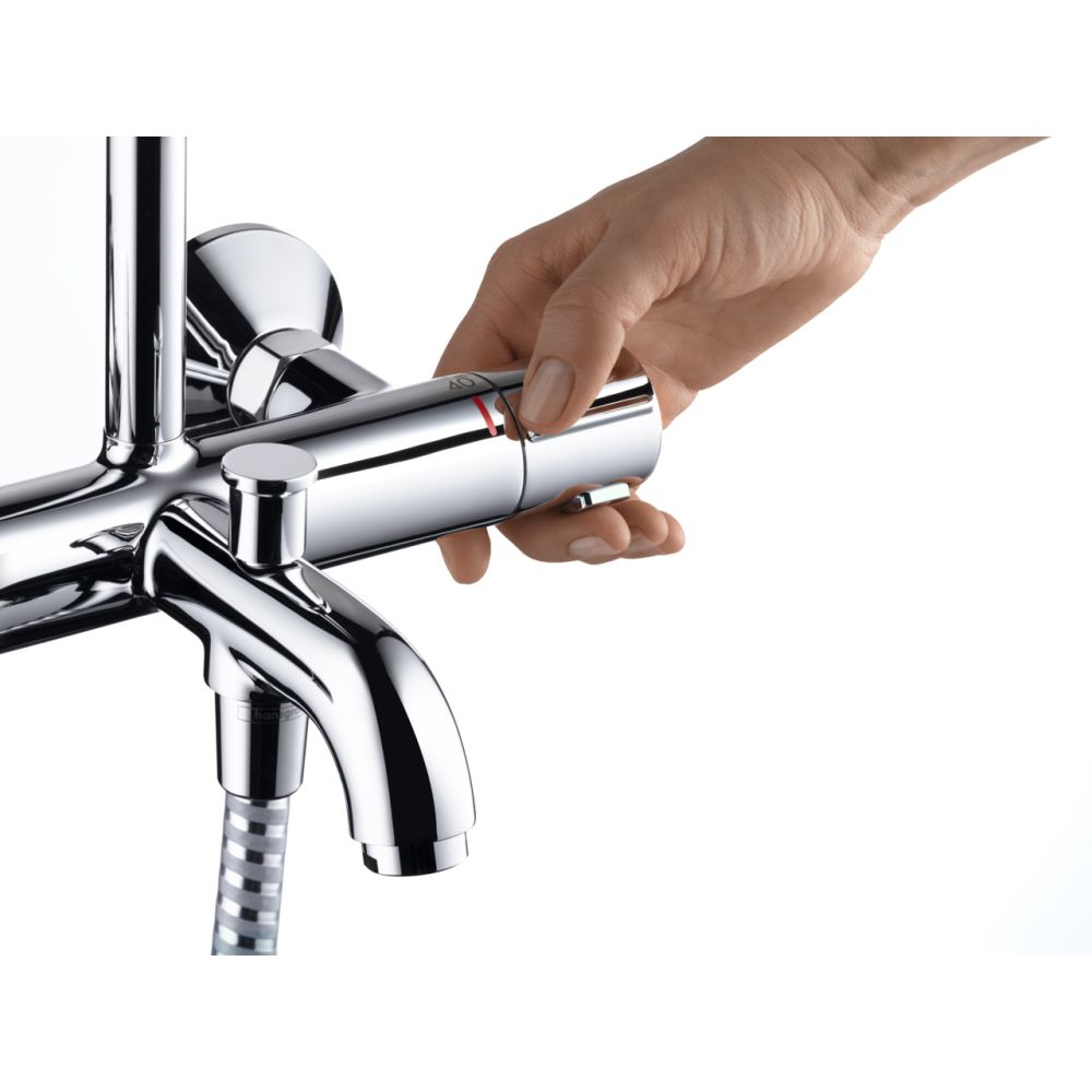 Душевая система hansgrohe Vernis Blend 200 1jet с термостатом для ванны 26274000, хром