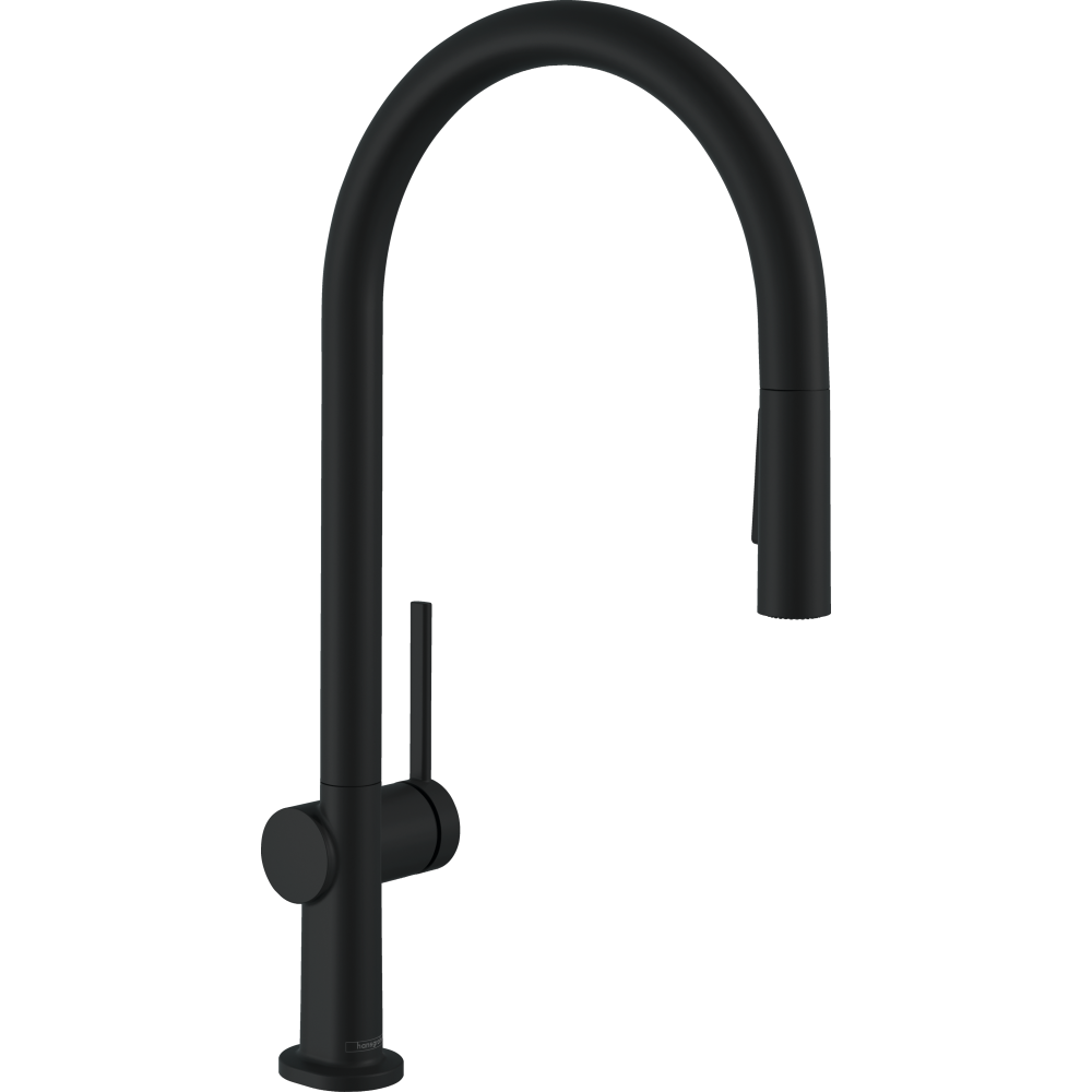 Смеситель для кухонной мойки hansgrohe Talis M54 210, с вытяжным душем 2jet, sBox 72801670, матовый черный