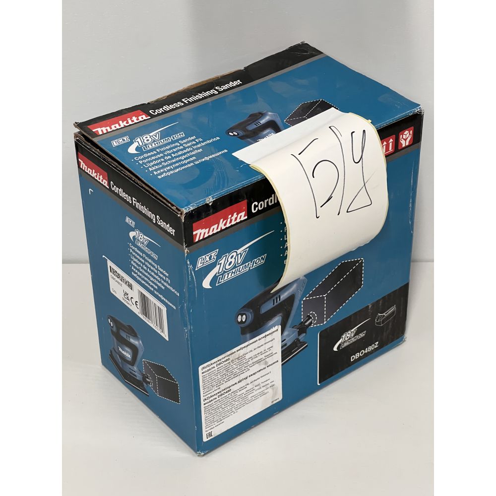 Аккумуляторная шлифовальная машина Makita DBO480Z, 18 В, 102х112 мм, 14000 об/мин, без АКБ и ЗУ (УЦЕНЕННЫЙ ТОВАР) (DBO480Z/BU)