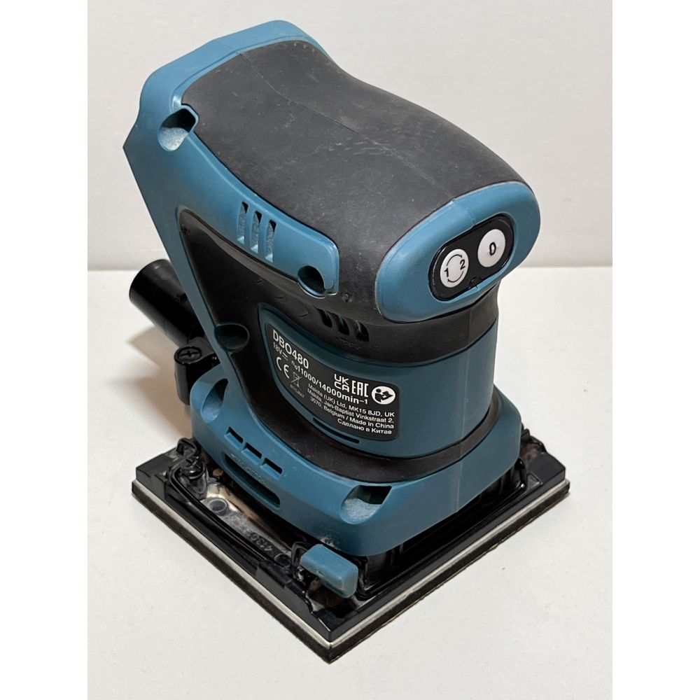 Аккумуляторная шлифовальная машина Makita DBO480Z, 18 В, 102х112 мм, 14000 об/мин, без АКБ и ЗУ (УЦЕНЕННЫЙ ТОВАР) (DBO480Z/BU)